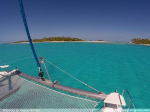 Catamarano in Polinesia  